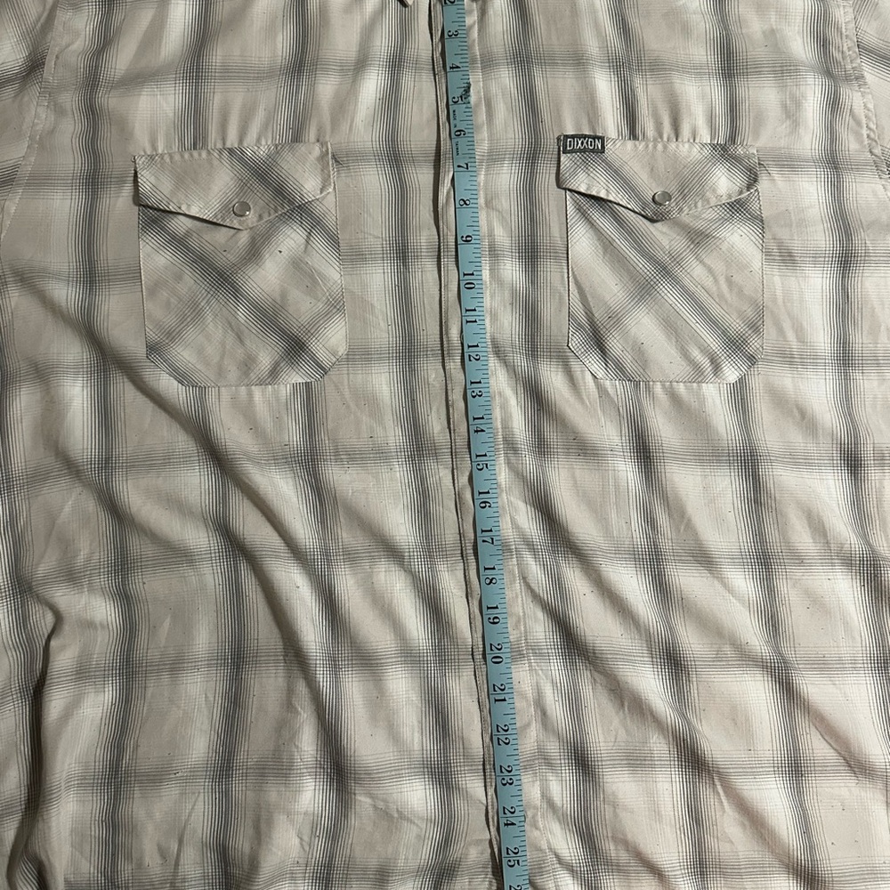 DIXXON Men's Light Gray Plaid Shirt Jacket